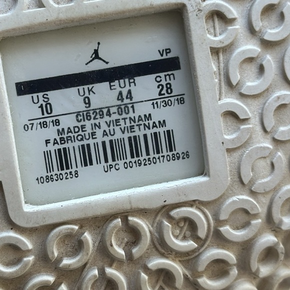 Jordan Why Not Zer0.2 BHM Black History Month Westbrook Nike Size 10 - Picture 15 of 16